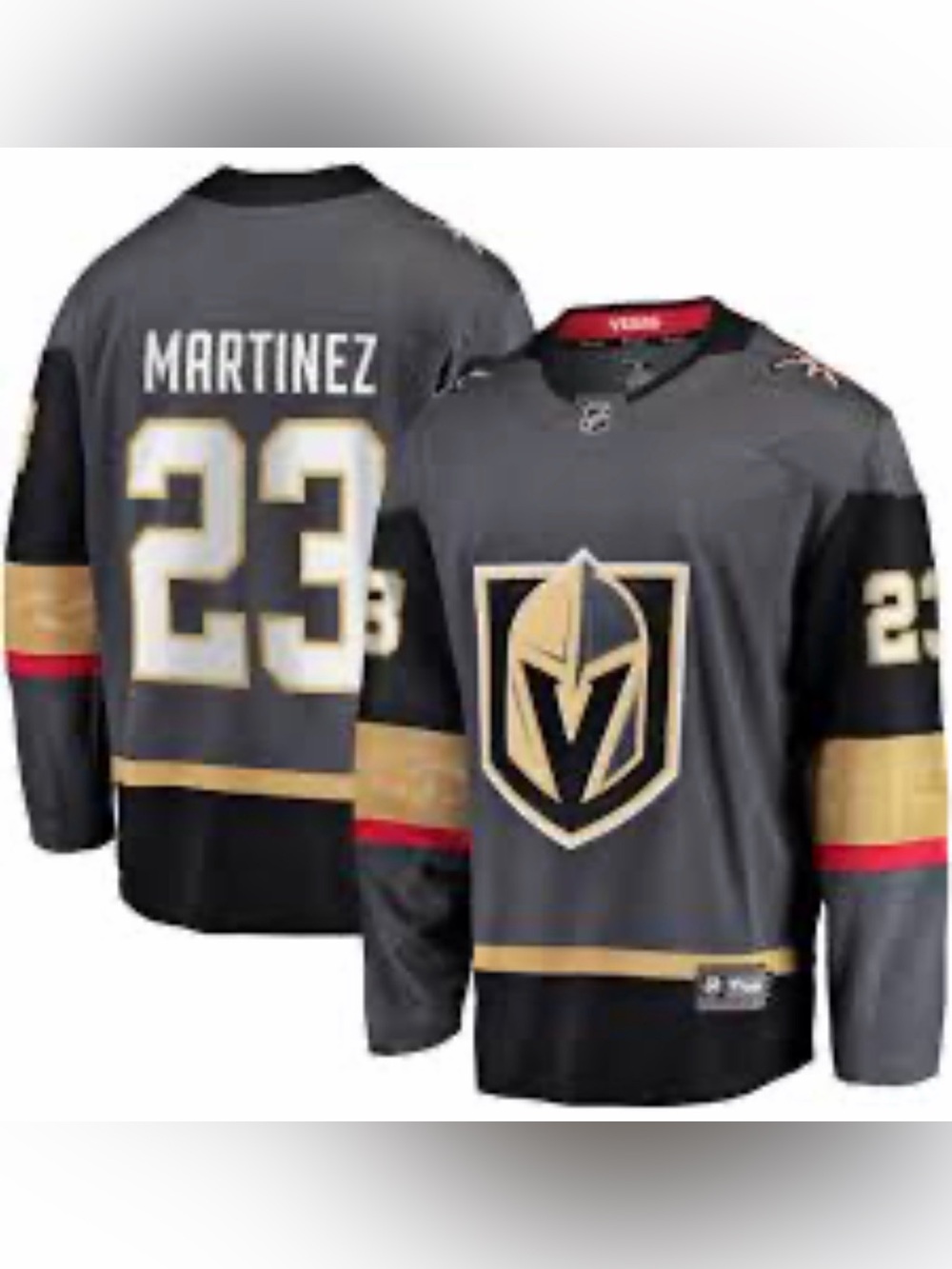 Las Vegas Knights Jersey 23 Martinez Size XL